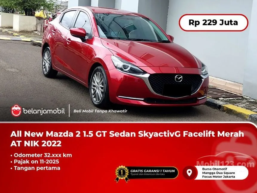 Jual Mobil Mazda 2 2022 1.5 di DKI Jakarta Automatic Sedan Merah Rp 229.000.000
