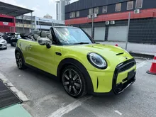 2021 MINI Cooper 2.0 S Convertible Soft Top 3 Door #GRADE 4.5 #27K KM MILEAGE #COLLISION WARNING #DIGITAL METER FACELIFT #ACCIDENT FREE #FLOOD FREE