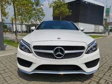 2016 Mercedes-Benz C200 Coupe Amg Premium, 360 cam, Panoramic Sunroof