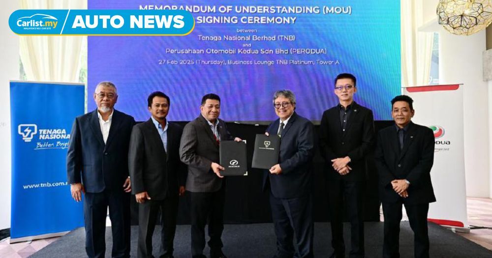 TNB, Perodua collaborate to increase nation’s EV adoption. 
