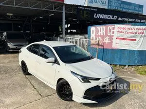 2019 Toyota Vios 1.5 J Sedan - Thai Facelift, White Crystal Gold Color, Mines Adjustable, Rays Sport Rim, Albino Tail Lamp, Projector Head Lamp