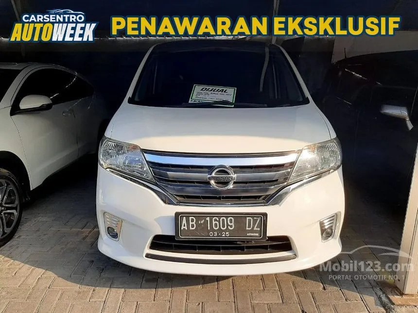 Jual Mobil Nissan Serena 2014 Highway Star 2.0 di Yogyakarta Automatic MPV Putih Rp 168.000.000