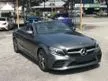 Recon 2019 Mercedes-Benz C200 1.5 AMG PREMIUM CONVERTIBLE, MULTIBEAM LED HEADLIGHTS, ACTIVE BRAKE ASSIST, REVERSE CAMERA - Cars for sale