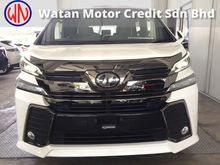 2017 Toyota Vellfire 2.5 Z Golden Eyes UNREGIS,TRUE YEAR MADE CAN PROVE,7 SEAT,ORI 3 POWER DRS N BOOT,360 CAMERA,PRE CRASH & ETC,FREE WARRANTY & GIFTS