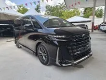 2024 Toyota Vellfire 2.4 Z Premier,5A,SIDE STEP,HUD,MOONROOF,DIM,BSM,FULL SPEC, BODYKIT ORI,2024 U REG
