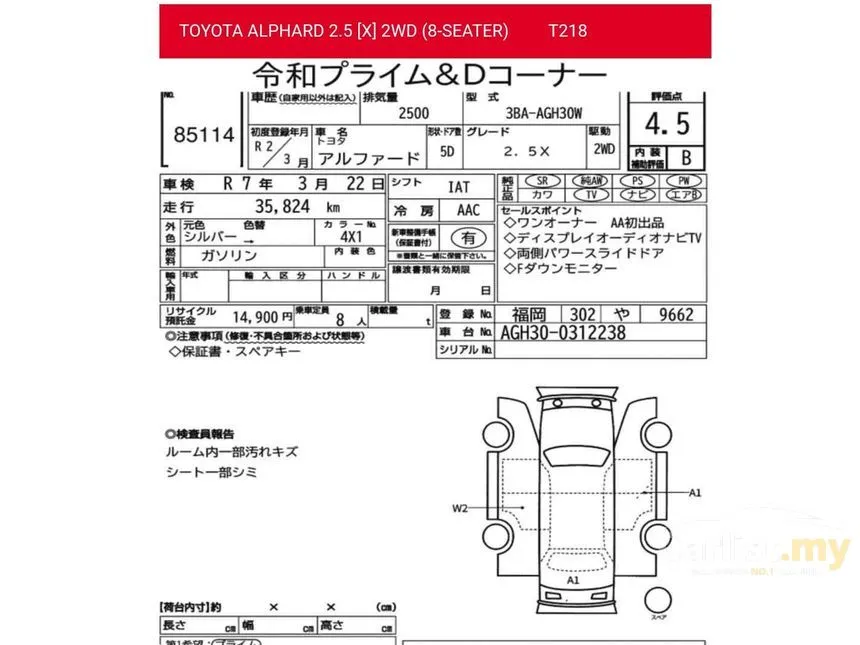 2020 Toyota Alphard X MPV