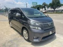 2009/13 Toyota Vellfire 2.4 Z Platinum MPV One Lady Owner