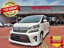 2012 Toyota Vellfire 3.5 Z G Edition MPV (AT) +FREE 1 YEAR WARRANTY+FREE 1 YEAR SERVICE+TIP TOP CONDITION +CERTIFIED BY TRUSTED DEALER+