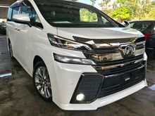 2017 Toyota Vellfire 2.5 Z Golden Eyes 2 ALPHINE, SUNROOF, PRE CRASH