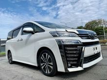 2018 Toyota Vellfire 2.5 ZG HOME THEATRE UNREG JAPAN