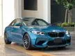 Recon 2019 BMW M2 3.0 Competition Coupe (411HP/550NM) Zandvoort Blue Colour