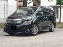 TRUE YEAR MADE 2011 Toyota Vellfire 2.4 Z Platinum MPV (POWER BOOT)(LOW MILEAGE)
