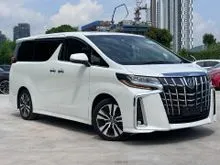 2021 Toyota Alphard 2.5G SC Pack 7 SEATER FULL SPEC AUTO HANDSOME Unreg Japan Ready Stock 360cam DIM BSM PCS LANEKEEP PILOT SEAT POWER DOOR POWER BOOT