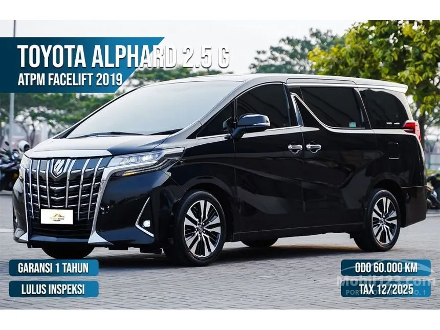 Jual Mobil Toyota Alphard 2019 G 2.5 di Banten Automatic MPV Hitam Rp 709.000.000