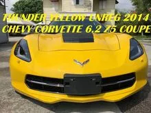 THUNDER YELLOW UNREG CHEVROLET CORVETTE STINGRAY 6.2 Z51 COUPE JPN