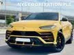 Recon 2020 Lamborghini Urus 4.0 V8 BiTurbo AWD Unregistered Yellow Painted Brake Calipers Surround View Camera Bang And Olufsen Sound System Soft Close Door