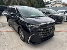 2024 Toyota Alphard 2.5 Z With Twin Moonroof , DIM , BSM , 360 Camera , Apple Car Play Wireless / Spare Tayar / Recon Unregister