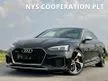 Recon 2019 Audi Rs5 2.9 V6 TFSI Coupe Quattro Unregistered Paddle Shift Full Nappa Leather Seat Power Seat Memory Seat Massage Seat Multi Function Steering