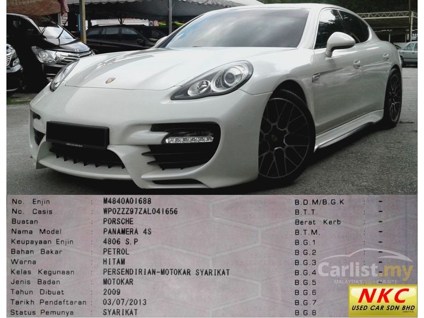 Jual Kereta Porsche Panamera 2009 4S 4.8 di Selangor Automatik 