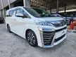 Recon *BUY FROM PRETTY CARRIE* 2018 Toyota Vellfire 2.5 ZG JBL REAR ENTERTAINMENT SURROUND CAMERA DIM BSM SUNROOF FULL SPEC - JAPAN UNREG - Cars for sale