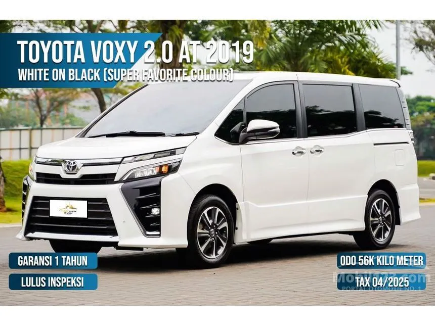 Jual Mobil Toyota Voxy 2019 2.0 di Banten Automatic MPV Hitam Rp 285.000.000