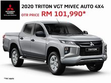 2020 Mitsubishi Triton 2.4 VGT Pickup Truck AUTO 4X4 BIG DISCOUNT