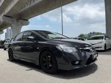 2008 LOAN KEDAI Honda Civic 1.8 S Sedan (A) MUKA 1000/ LEATHER SEAT/ ANDROID PLAYER/ SPORT RIM/ WARRANTY
