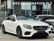 Recon 2020 Mercedes Benz E300 2.0 Turbo Coupe AMG LINE PREMIUM PLUS Unregistered Panoramic Roof Attention Assist Blind Spot Assist Lane Keep Assist Acti