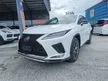 Recon 2021 Lexus RX300 2.0 F Sport,GRADE 4.5,HEAD UP DISPLAY,RED LEATHER,SUNROOF,3BA,2021 UNREGISTER,