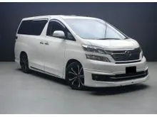 2013 Toyota Alphard 3.5 VL Premium Fiber GR Steering Update Tesla-style Android Player 360 Camera Modellista Rim