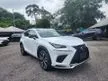 Recon 2018 Lexus NX300 2.0 F Sport SUV - Grade 5B - 4 Camera, Head Up Display, Black Leather Interior - Cars for sale