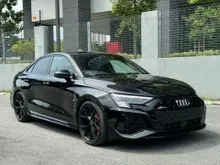 2022 Audi RS3 2.5 Sedan (JAPAN SPEC) MATRIX LED, SUNROOF, BSM ,BLACK LEATHER, BACK CAMERA, 12.3INCH Audi VIRTUAL COCKPIT
