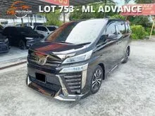 2018 Toyota Vellfire 2.5 ZG Sunroof PilotSeat (LOAN KEDAI / LOAN BANK / LOAN CREDIT)
