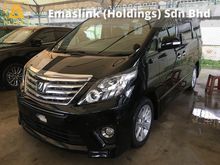 2013 Toyota Alphard 2.4 S Spec 7seather 2PD Keyless 7G Camera