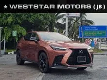 2024 Lexus NX 350 2.4 F Sport Mileage 20k km Grade 5A DIM BSM HUD Auto Parking