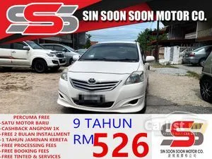 Toyota Vios 1.5 J FACELIFTED (AUTO) FREE MOTORSIKAL BARU+CASHBACK 1K+FULL TOYOTA SERVICE RECORD+BODYKIT+DVD,GPS + REVERSE CAM,ONLY 1 UNCLE OWNER