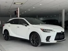 2023 Lexus RX 350 2.4 F Sport/5A GRADE/PANROOF/DIM/28K KM/RED LEATHER/FREE SERVICE/FREE WARRANTY/BEST OFFER NOW/READY STOCK