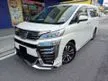 Used 2019 2021 Toyota Vellfire 2.5 ZG (A) NEW FACELIFT JBL HOME THEATER 4 CAMERA 360 SURROUND CAMERA POWER BOOT