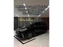 2025 Lexus LM 350 3.5 7 Seater MPV