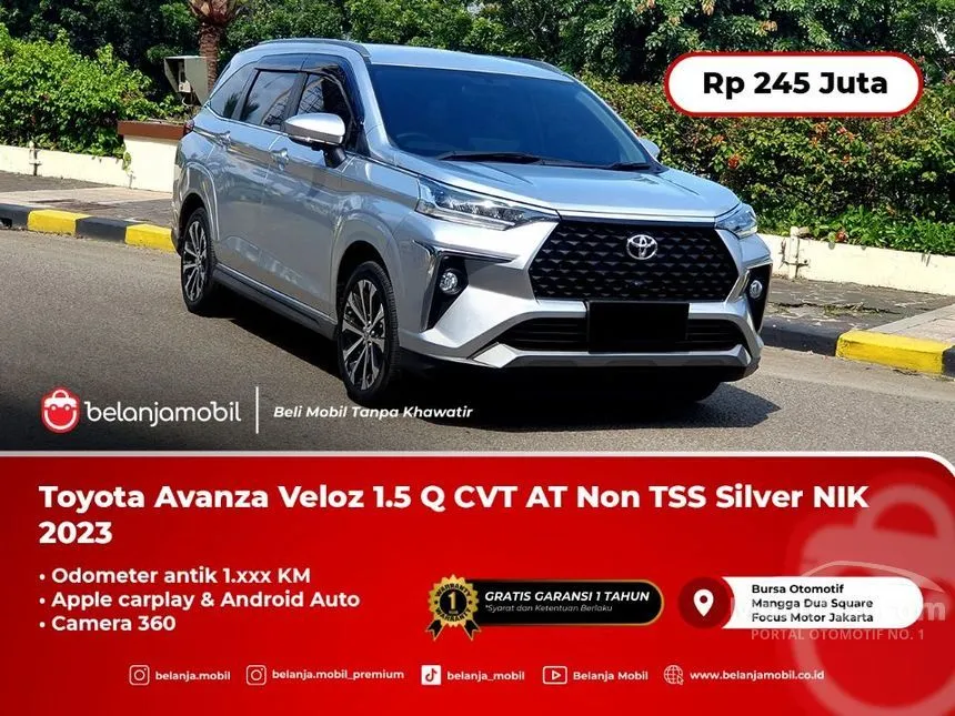 Jual Mobil Toyota Veloz 2023 Q (Non Premium Color) 1.5 di DKI Jakarta Automatic MPV Silver Rp 245.000.000