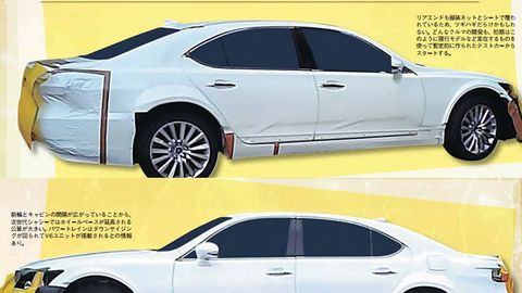 2017 Lexus LS (Facelift) Appears In Japanese Magazine – Spied