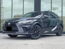 2025 UNREGISTER Lexus RX 500h 2.4 F Sport SUV Mark Levinson (Incoming) Open for booking
