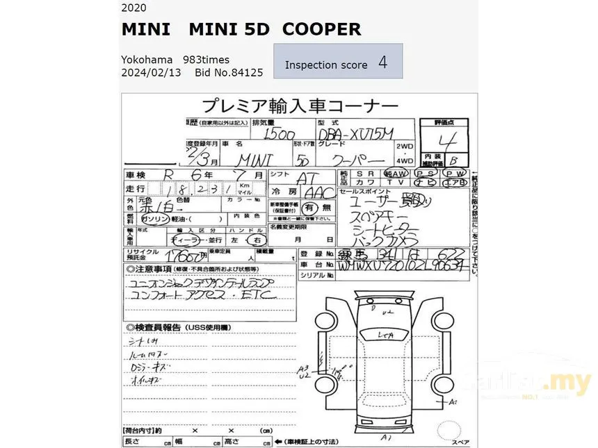 2020 MINI 5 Door Cooper S Hatchback