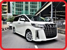 UNREGISTERED 2018 Toyota Alphard 2.5 SA SUNROOF MOONROOF 7 SEATER 2 POWER DOOR REVERSE CAMERA 5A GRED 13K MILEAGE