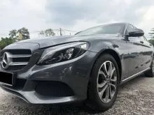 2017 Mercedes-Benz C180 1.6 Avantgarde Sedan FREE WARRANTY POWERED LEATHER SEAT BLACK INTERIOR