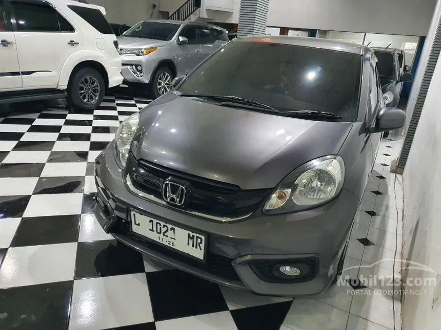 Jual Mobil Honda Brio 2016 Satya E 1.2 di Jawa Timur Automatic Hatchback Abu
