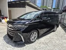 2024 Toyota Alphard 2.5 Z BASE MODEL/NO SUNROOF/DIM/BSM/GRADE4.5A/3K KM MILEAGE