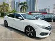 Used 2016 Honda Civic 1.5 TC VTEC Premium (A)Full Service Record By HQ, Original Paint, Paddle Shift,One Old Mn Owner