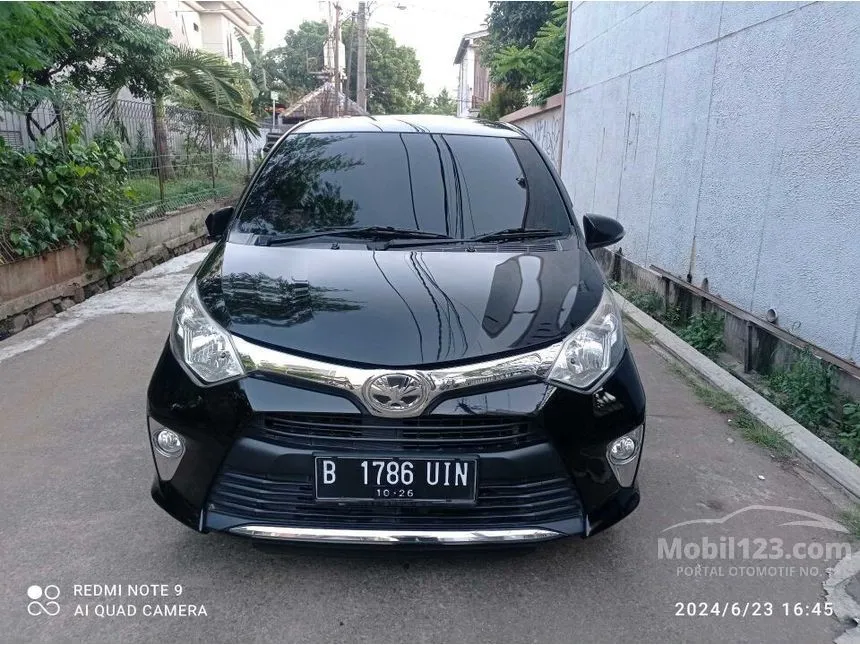 Jual Mobil Toyota Calya 2016 G 1.2 di Banten Automatic MPV Hitam Rp 105.000.000