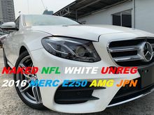 NAKED NFL WHITE UNREG 2016 MERCEDES BENZ E250 2.0 AMG UK